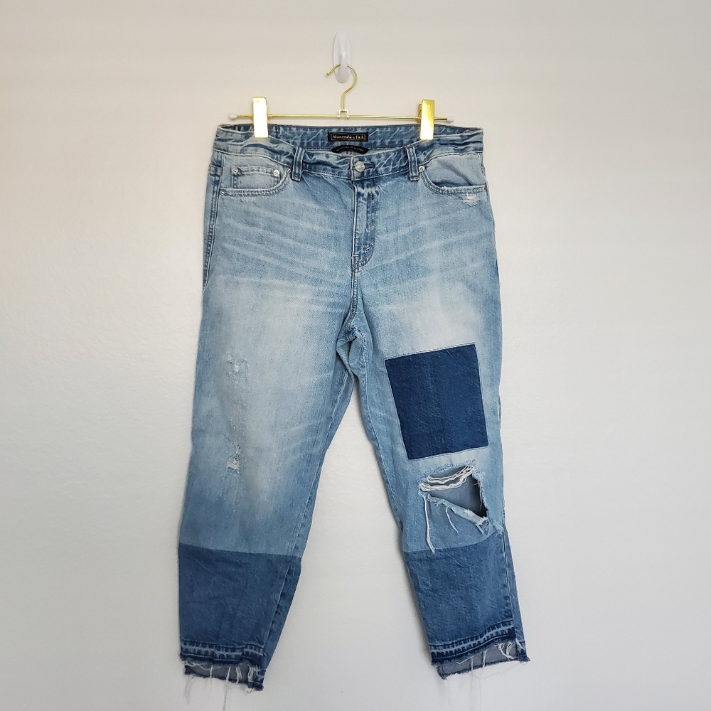 Like New! Abercrombie & Fitch | Signature Collection Patchwork Denim Jeans